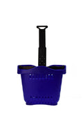 Blue Rolling Shopping Baskets - Set Of 10