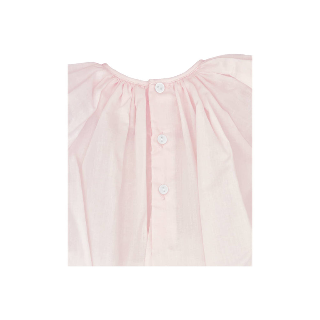 Bubble with Novelty Smocking: White / Preemie
