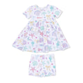 Beach Days - Twirly Dress with Cartwheel Short: 6-12M