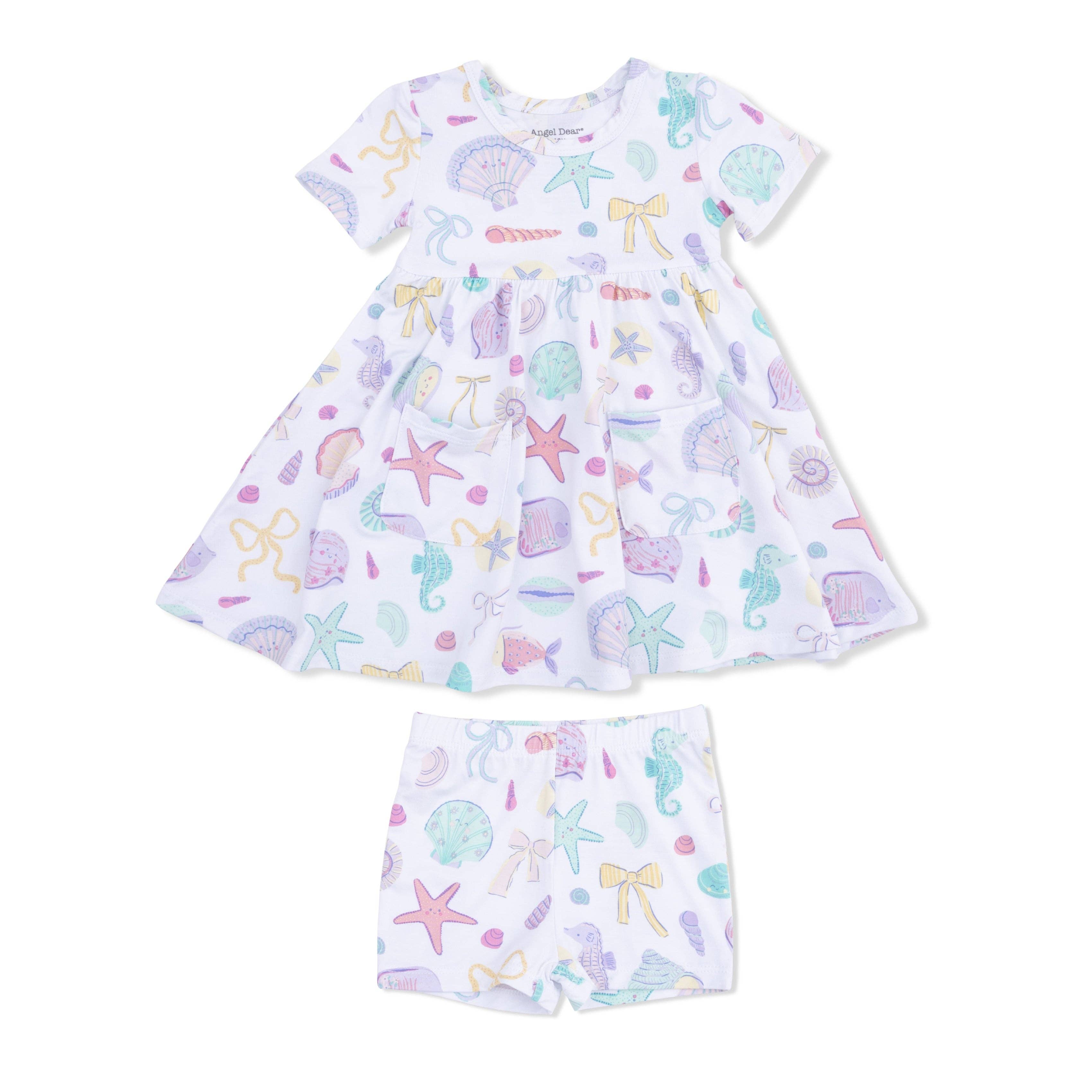 Beach Days - Twirly Dress with Cartwheel Short: 4T
