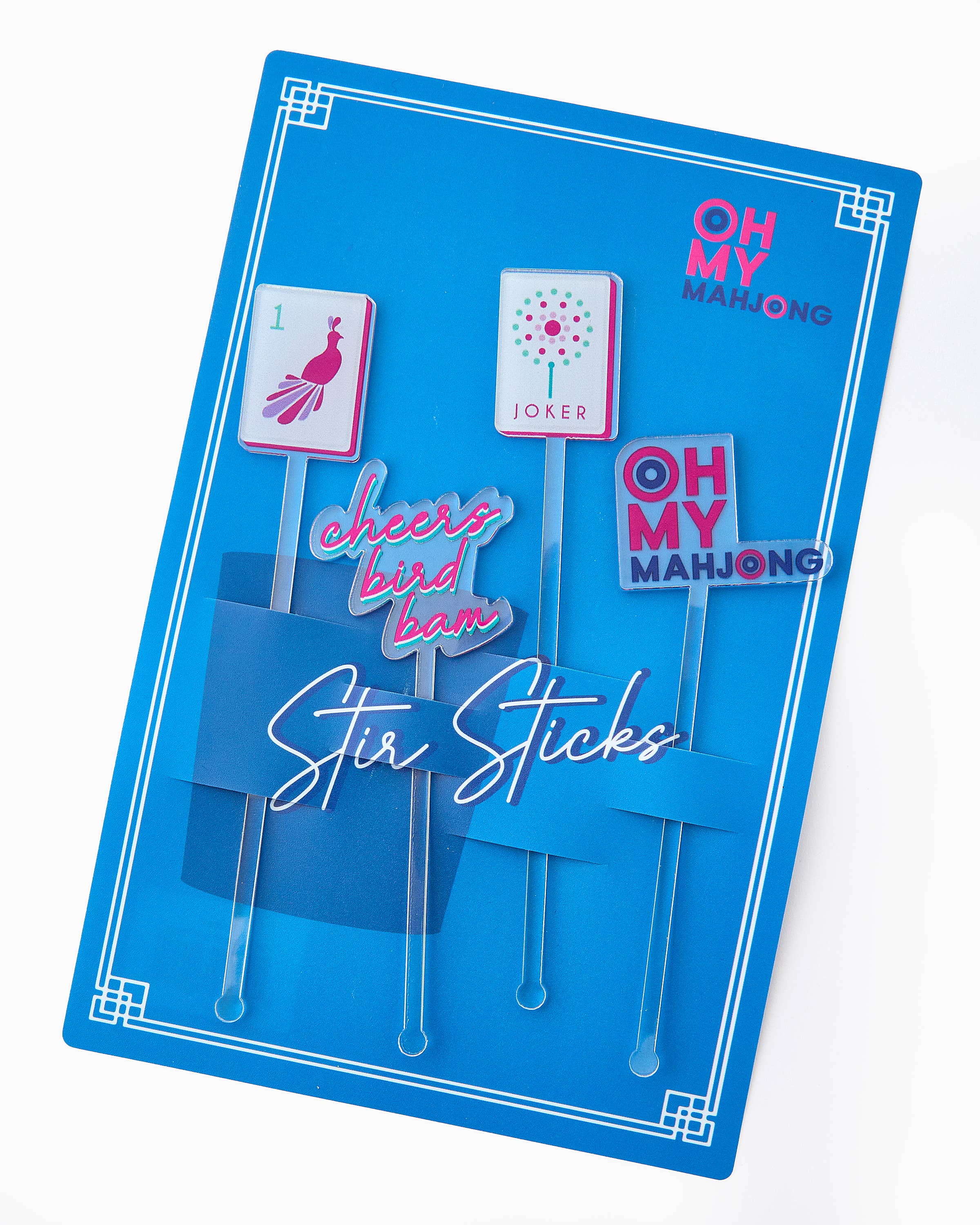 Mahjong Cocktail Stir Sticks- 4 pack