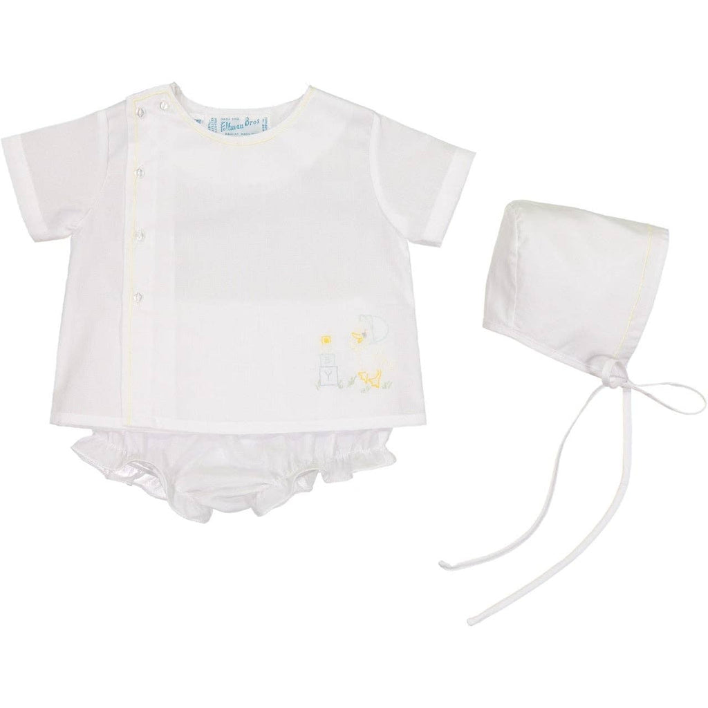 Preemie Duck Diaper Set: White / Preemie