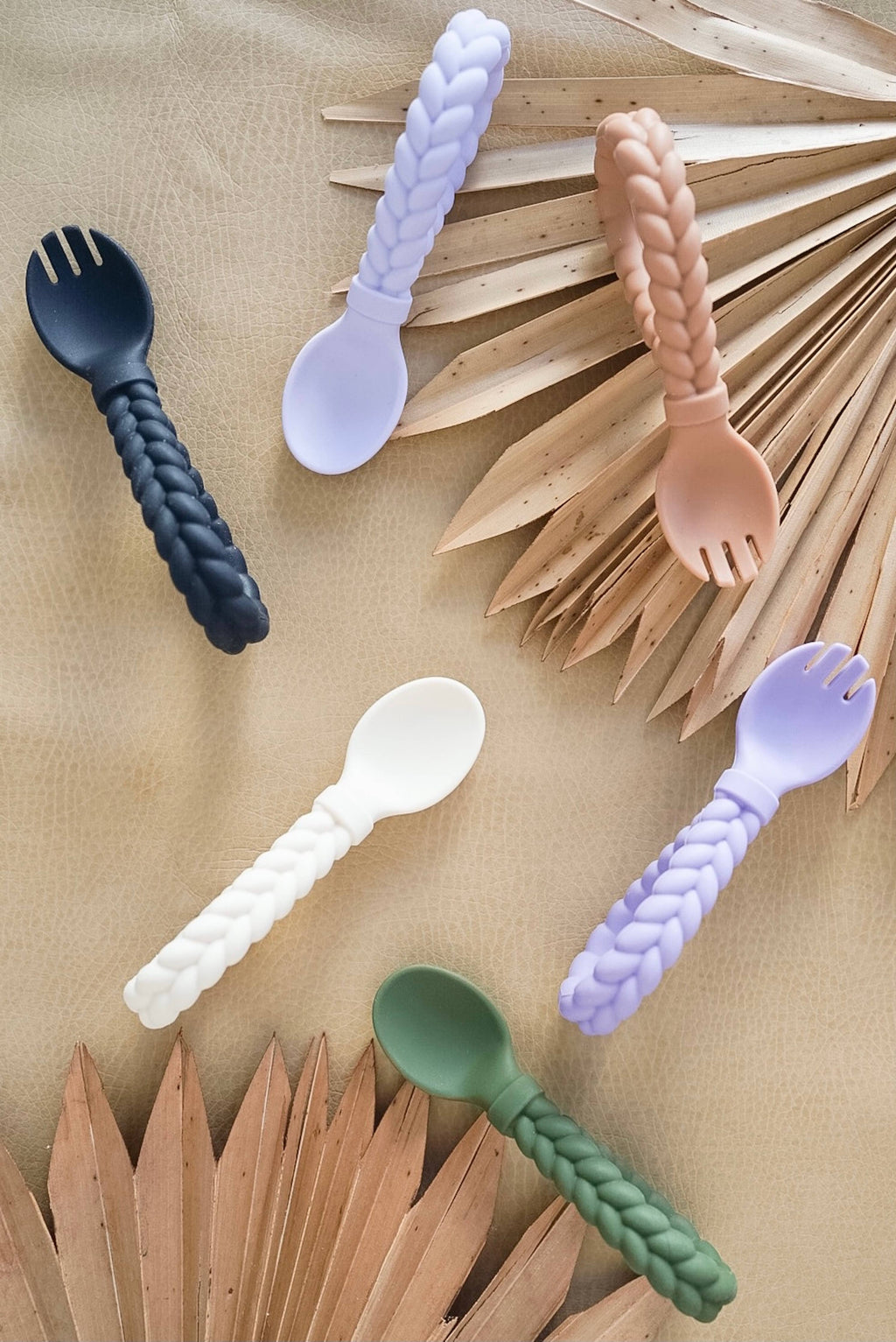 Sweetie Spoons™ Spoon + Fork Set: Blue