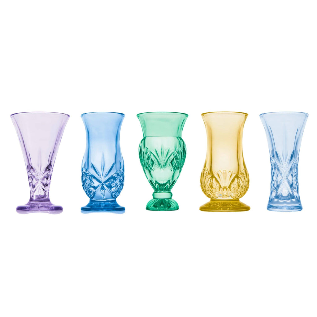 Dublin Crystal 5 Piece Spring Bud Vase Set
