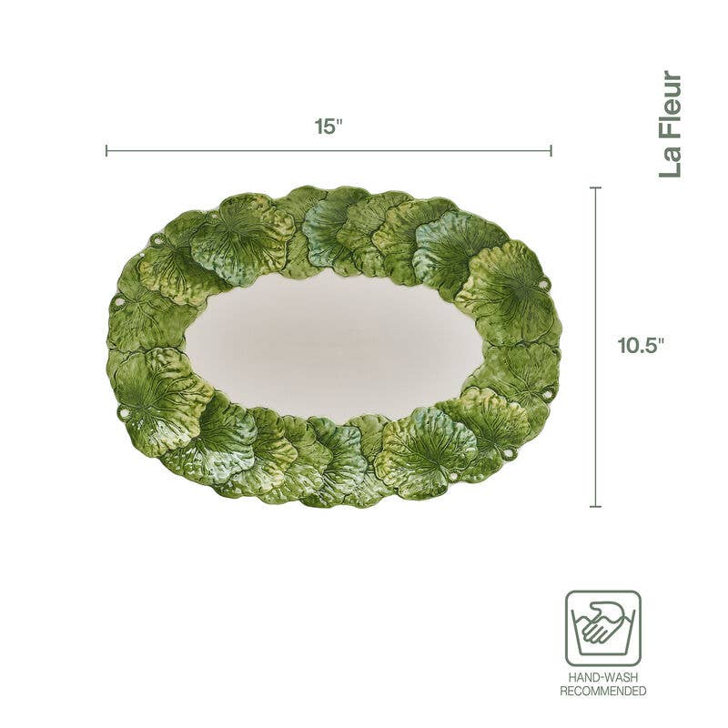 Fitz & Floyd La Fleur Leaf Platter 15In Brown Bx Pkg: MULTI / 5296808 / English