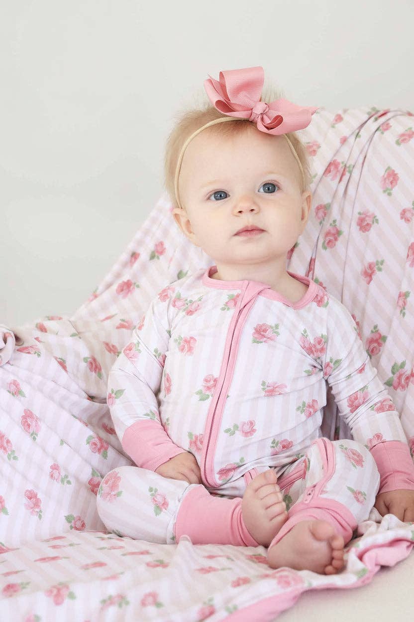 Rosy & Cozy Convertible Zip Romper: 18-24 months
