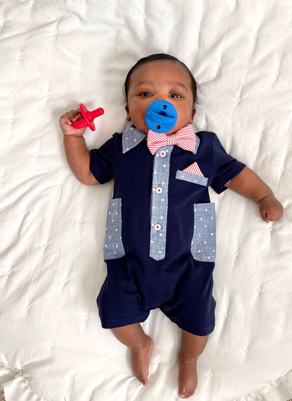 Sweetie Soother™ Pacifier Sets (2-pack): Robin's Egg Blue + Navy Cables