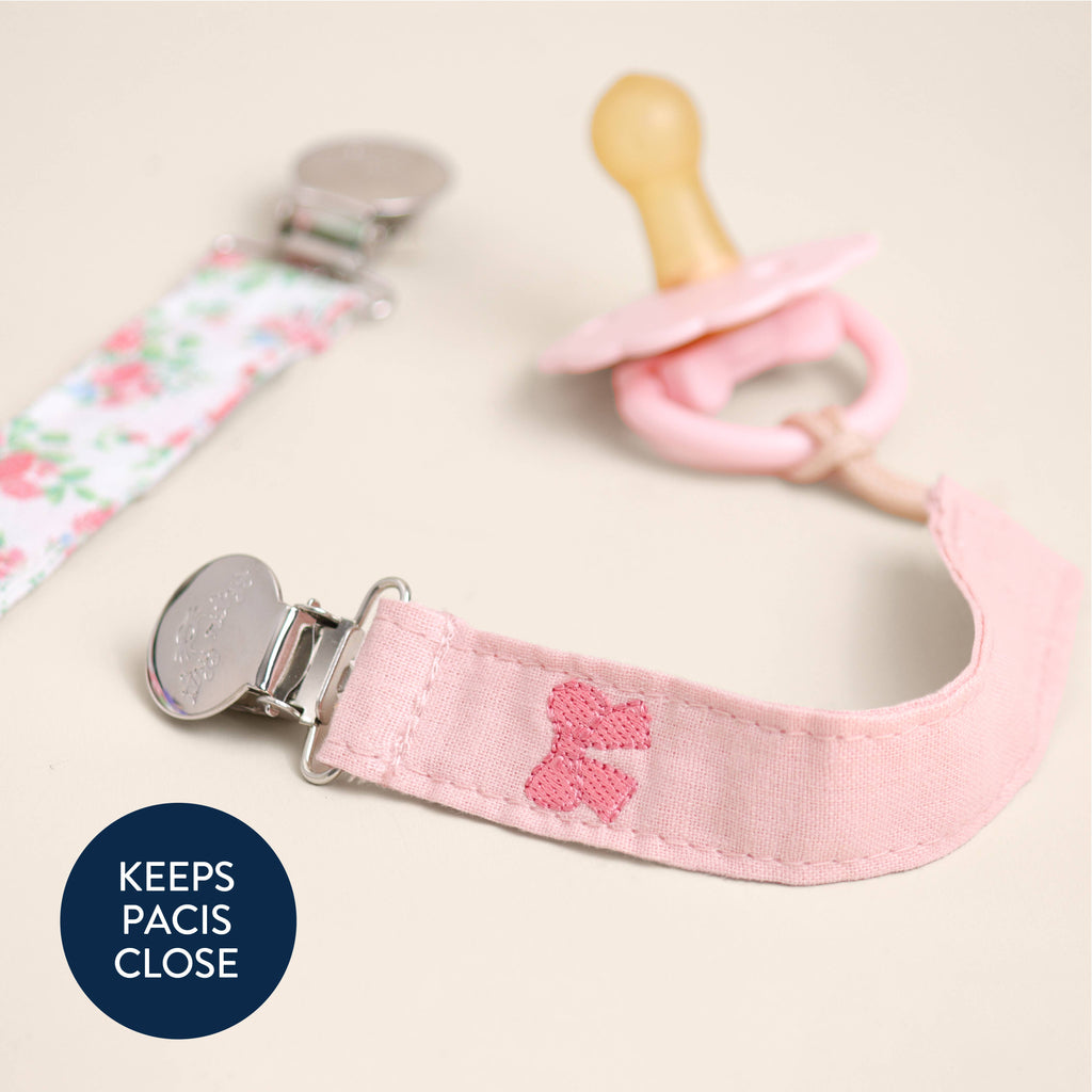 *NEW* Itzy Clip™ - Fabric Pacifier Strap: Bow