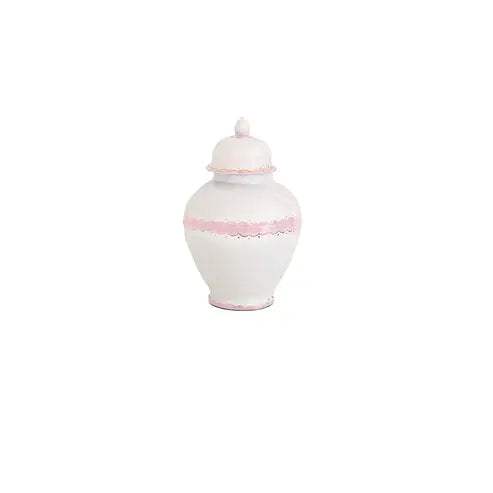 Scallop Ginger Jars in Light Pink: Medium