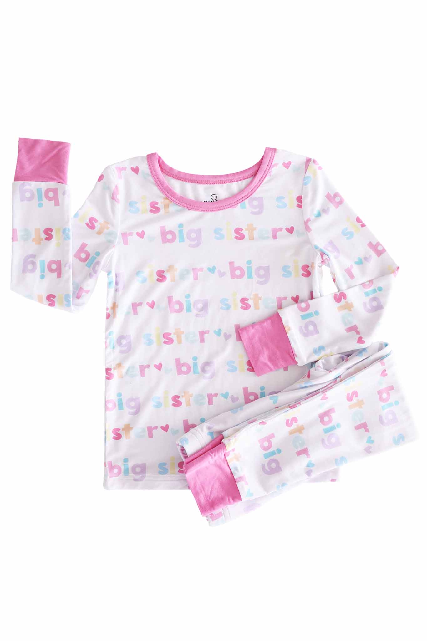 Big Sister Two Piece Pajama Set: 2T