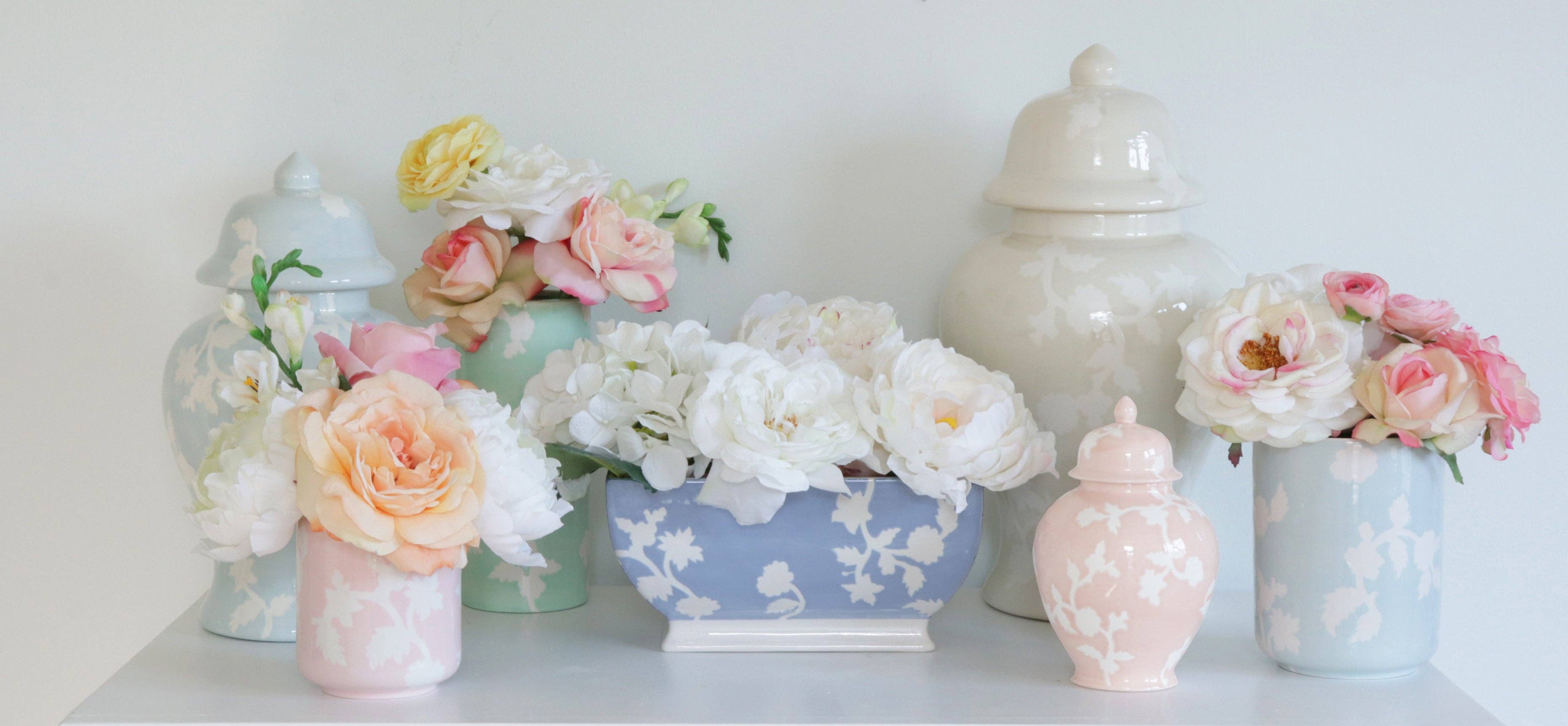 Chinoiserie Dreams Planter: Light Lavender