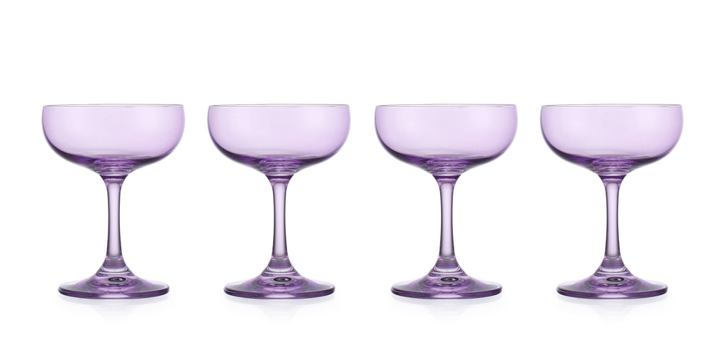 Set of Four Veneto Coupe Glasses: Ballet