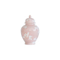 Chinoiserie Dreams Ginger Jars in Cherry Blossom Pink: Small
