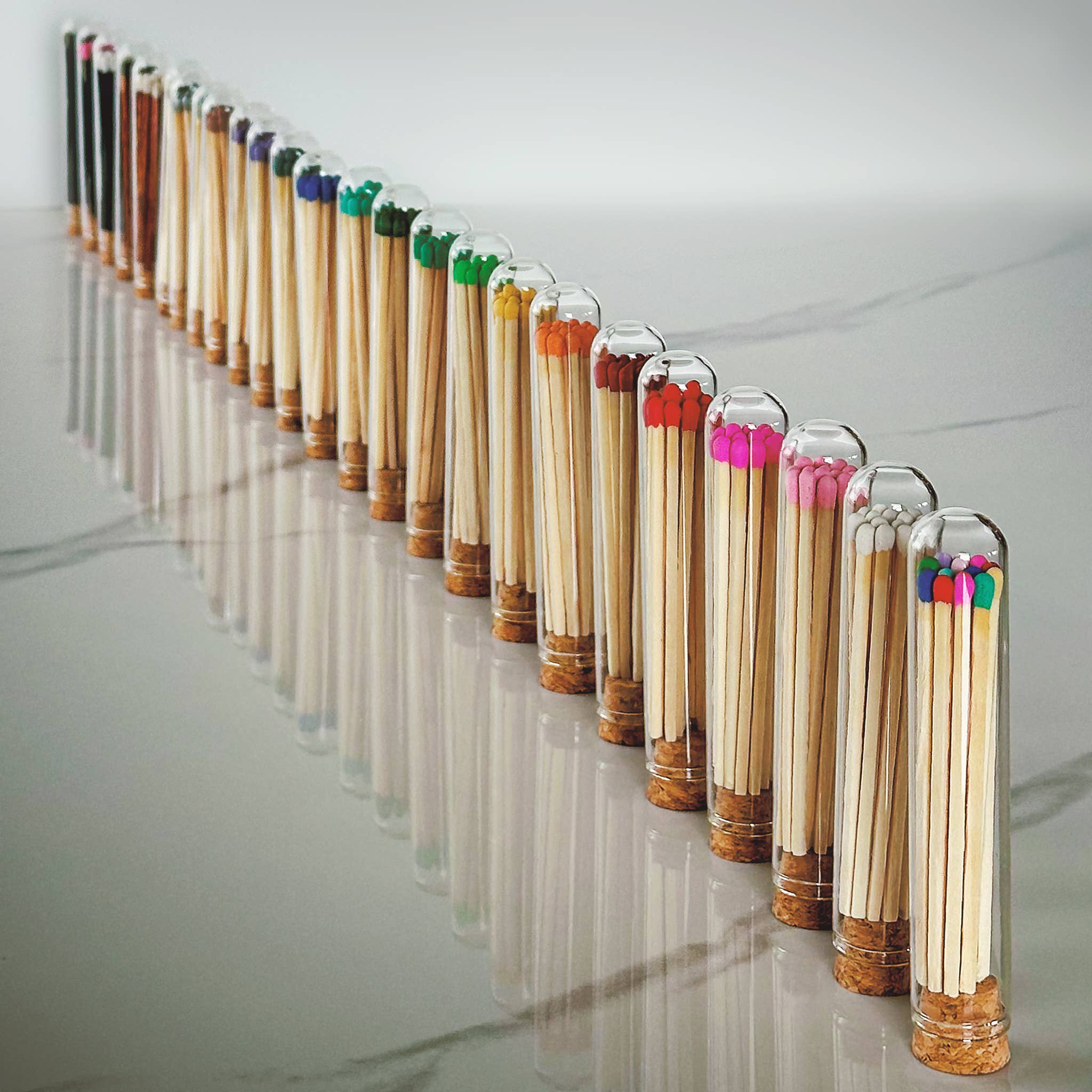4" Matches + Mini Cloche - Colors of Your Choice + Strikers: Brown