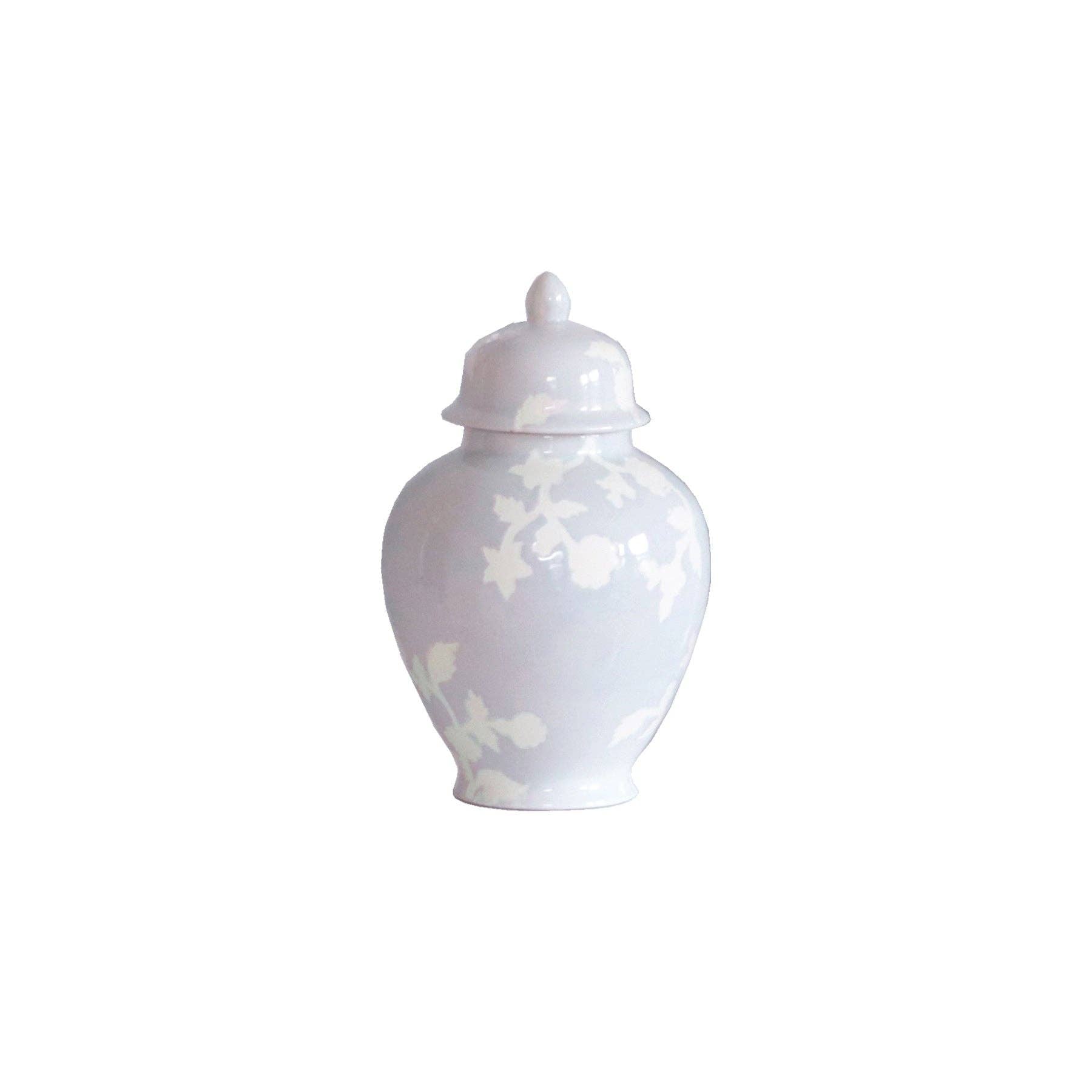 Chinoiserie Dreams Ginger Jars in Light Lavender: Medium