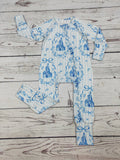 Baby Girls Bow Printed Sleeper: 12-18M