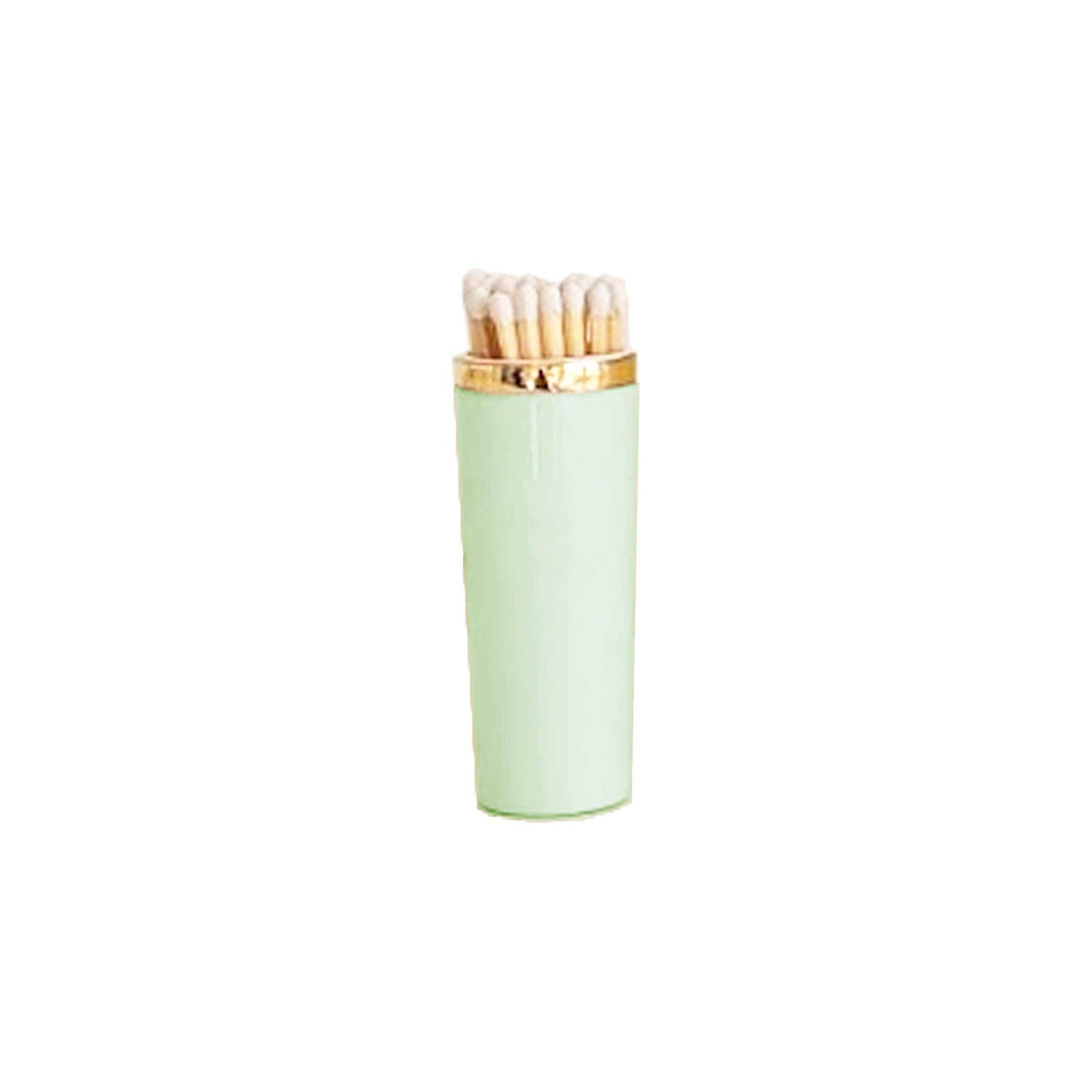 Solid Match Holder/ Striker with Gold Accent: Sea Glass
