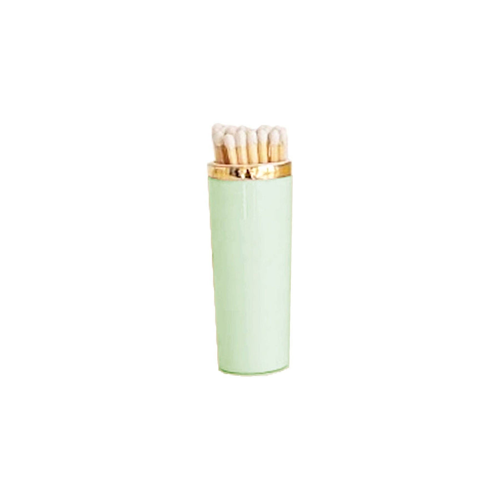 Solid Match Holder/ Striker with Gold Accent: French Blue