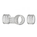 Godinger Lumina Set of Four Napkin Rings: Non Leaded Crystal