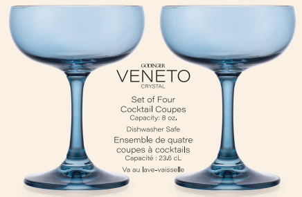 Veneto Set of Four Blue Coupe