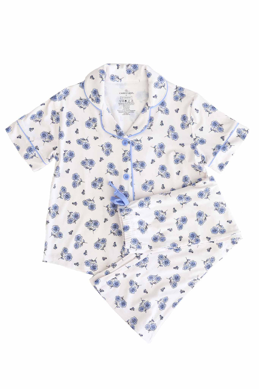 Girl's Two Piece Flare Lounge Set | Sapphire Garden: 2T