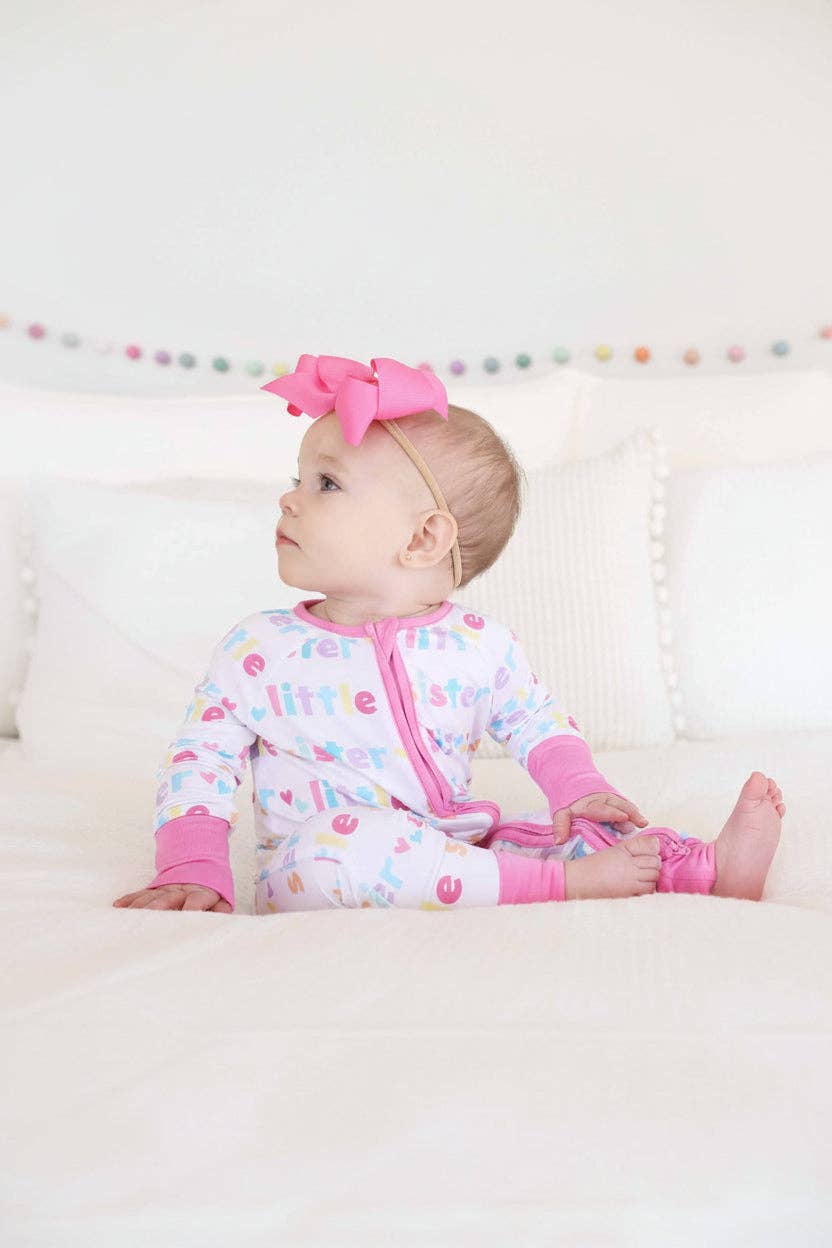 Little Sister Convertible Zip Romper: 3-6 months