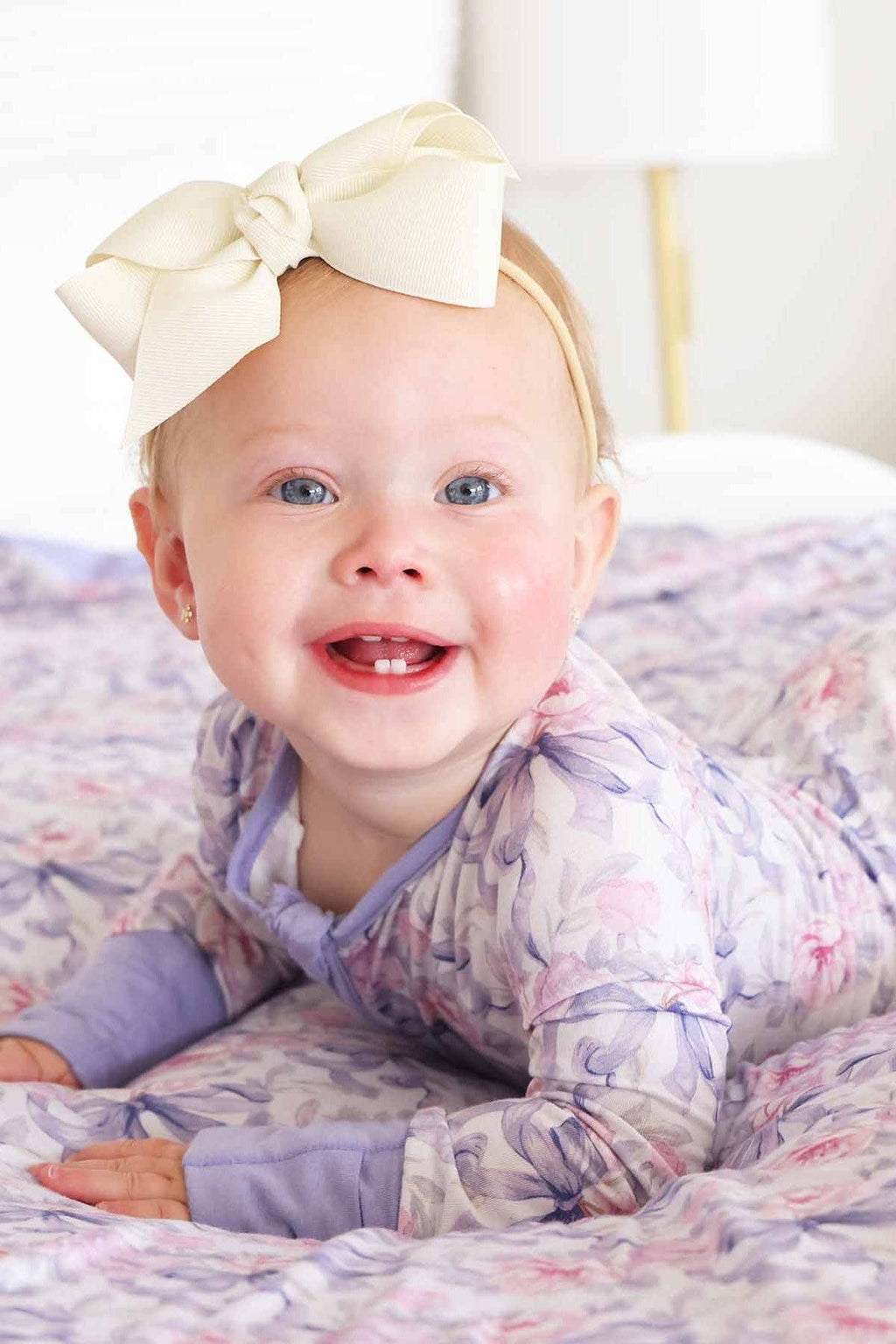 Leighton's Lavender Convertible Zip Romper: 3-6 months