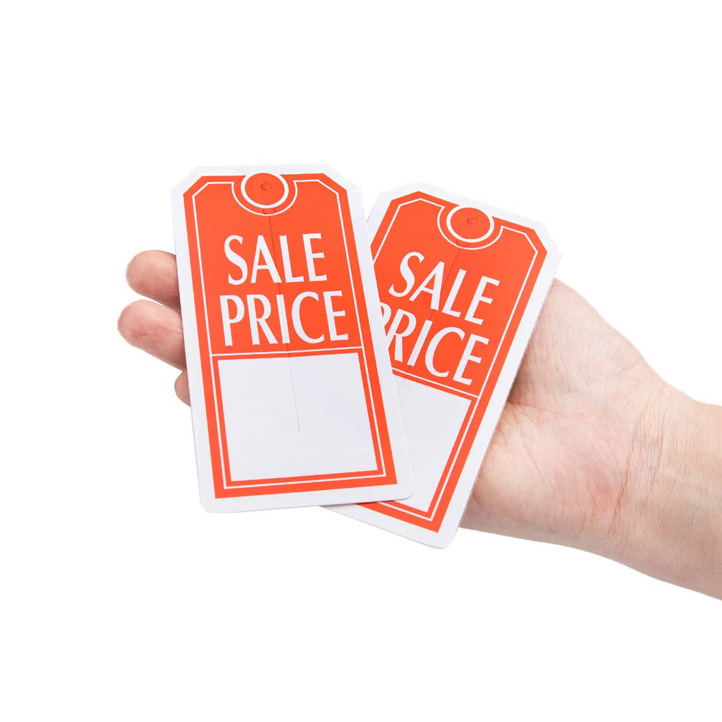 Sales Price Slit Tags - 2 3/8"W x 4 3/4"H - Carton of 1000