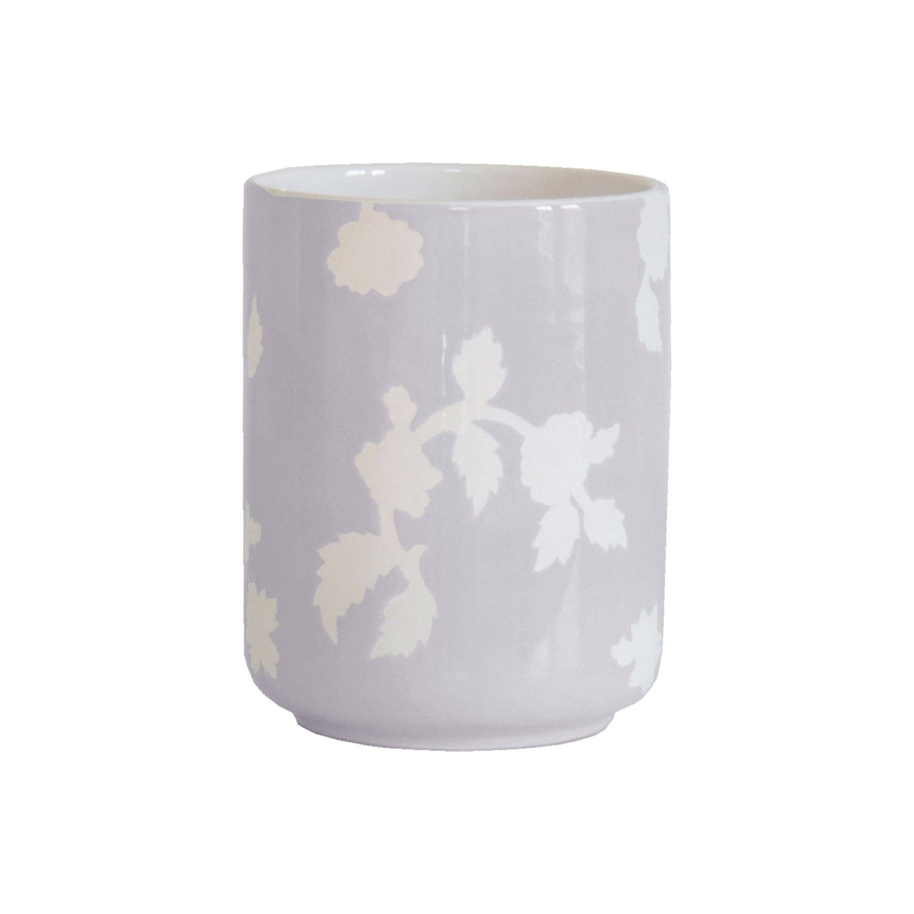 Chinoiserie Dreams Large Vase/ Utensil Holder: Light Lavender