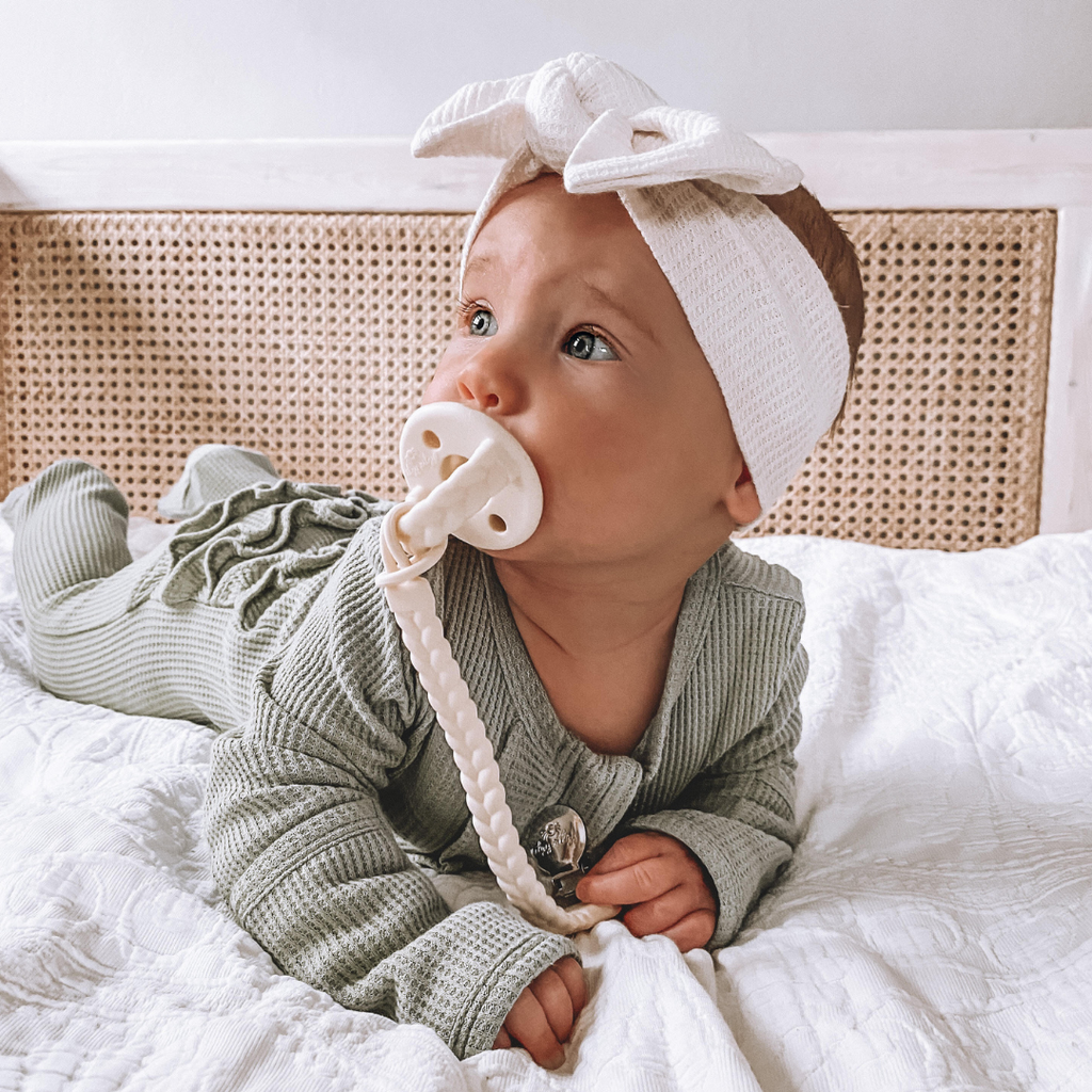 Sweetie Soother™ Pacifier Sets (2-pack): Robin's Egg Blue + Navy Cables