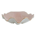 Clam Shell Bowl with 22K Gold Accent: Pink / Small