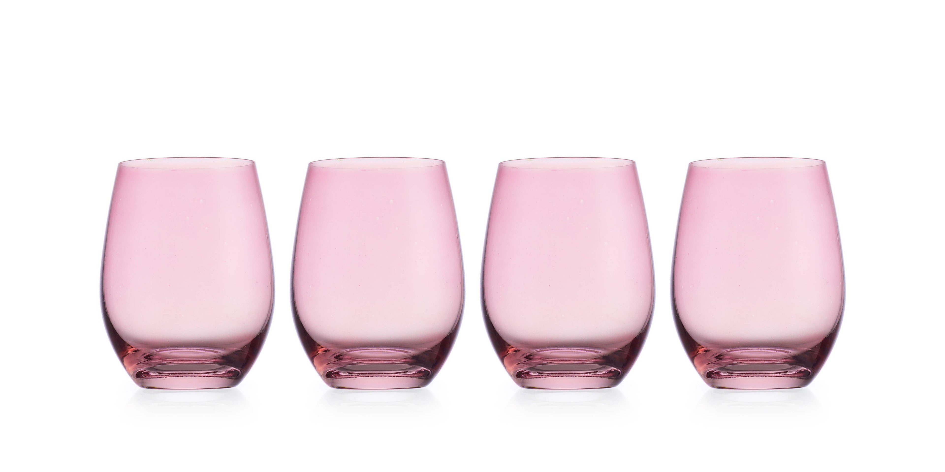 Set of Four Veneto Stemless Wine Glasses - Multi color avail: Frost