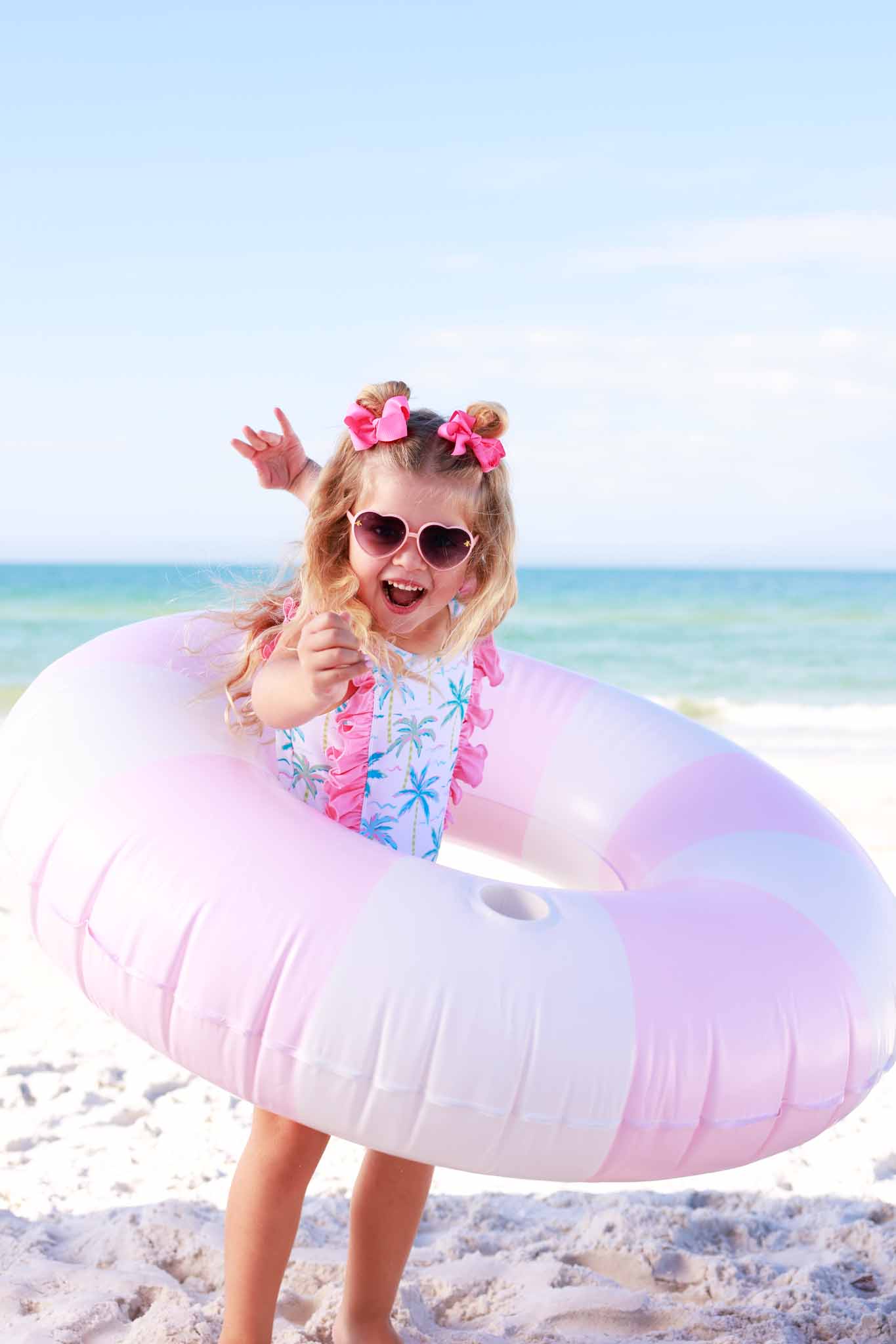 Double Ruffle One Piece | Blue Lagoon: 6-12 months