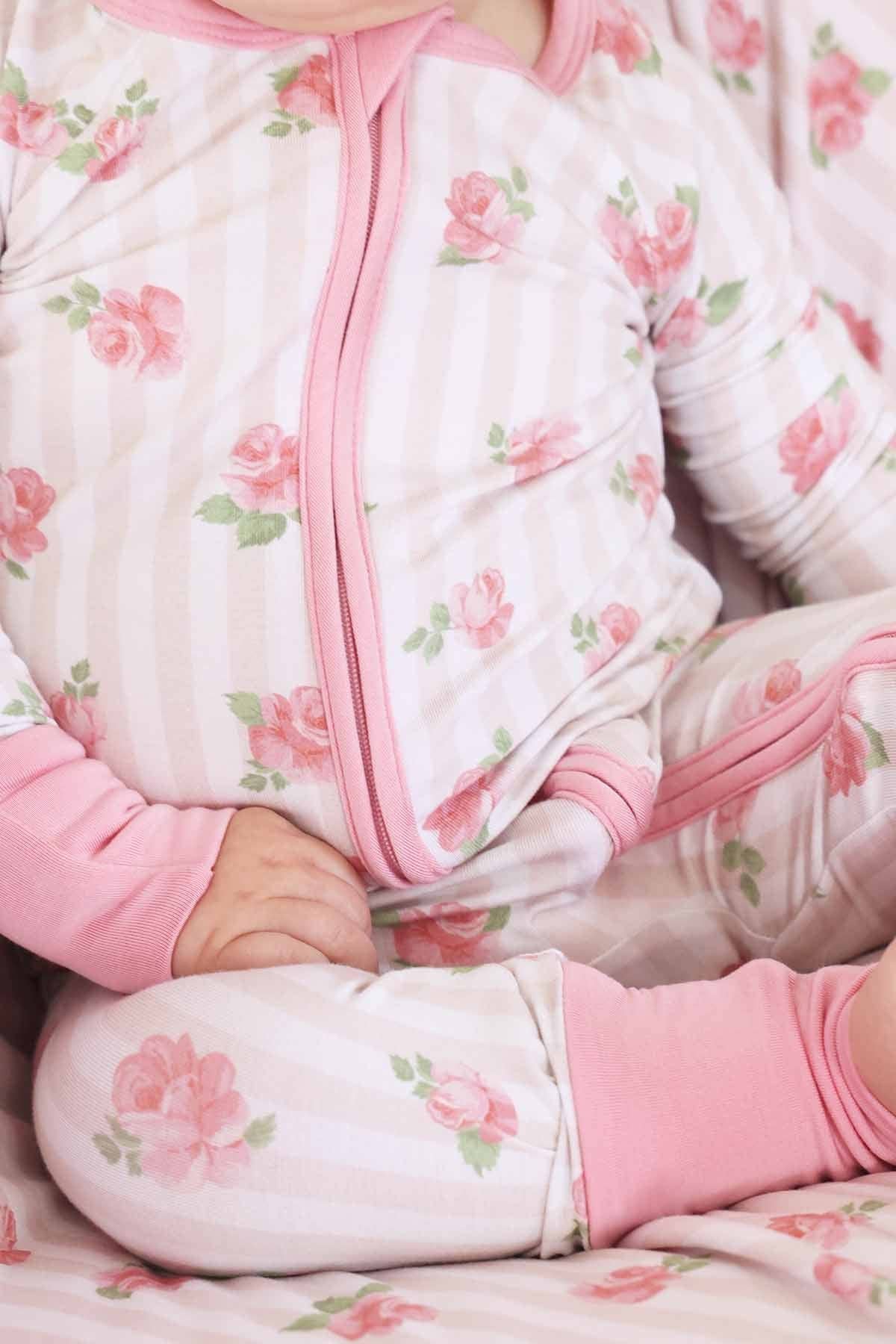 Rosy & Cozy Convertible Zip Romper: 3-6 months