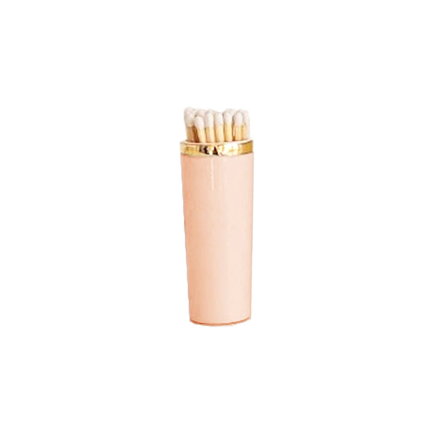 Solid Match Holder/ Striker with Gold Accent: Light Yellow