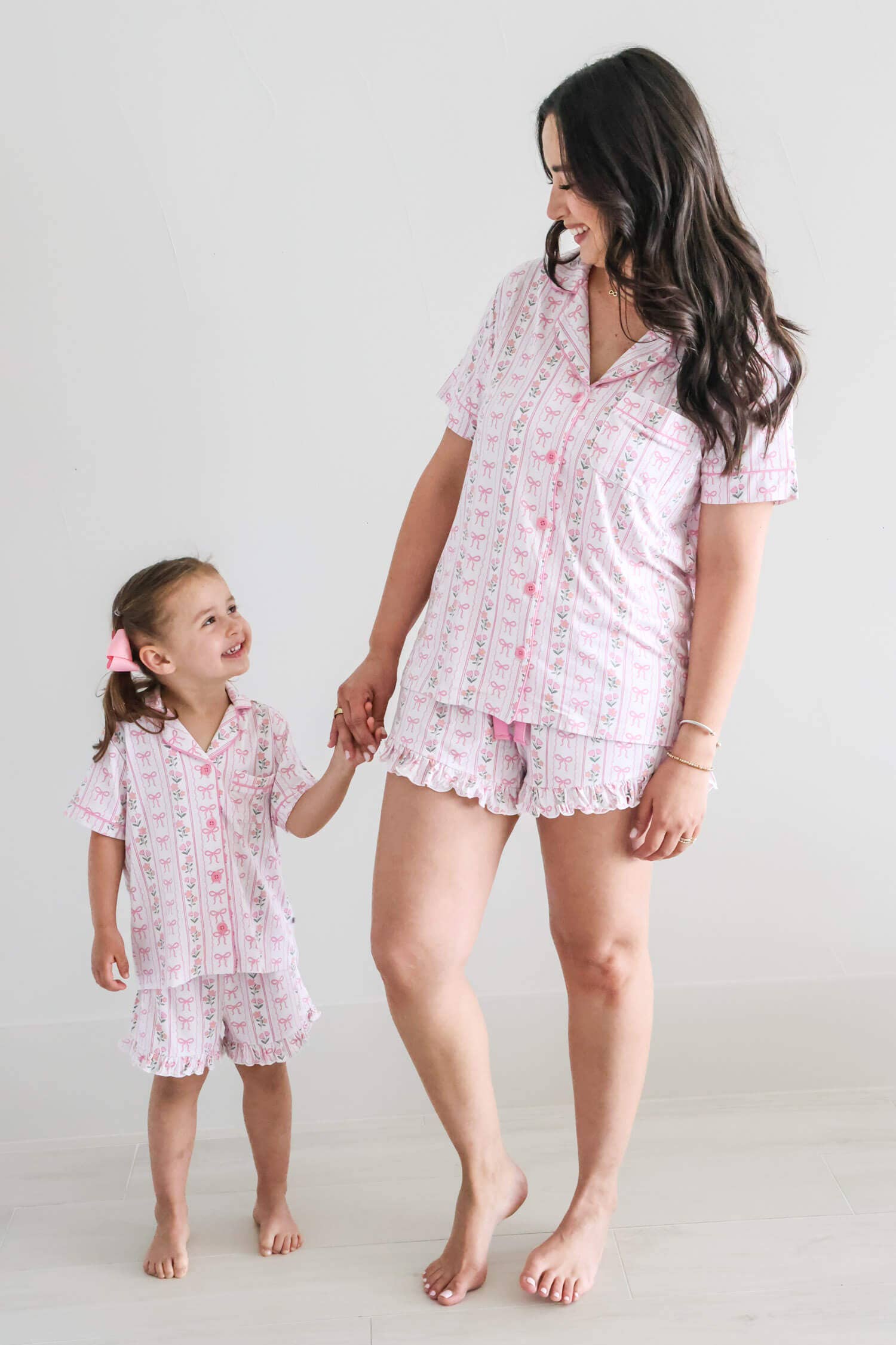 Girl's Two Piece Short Lounge Set | Coquette Garden: 4T