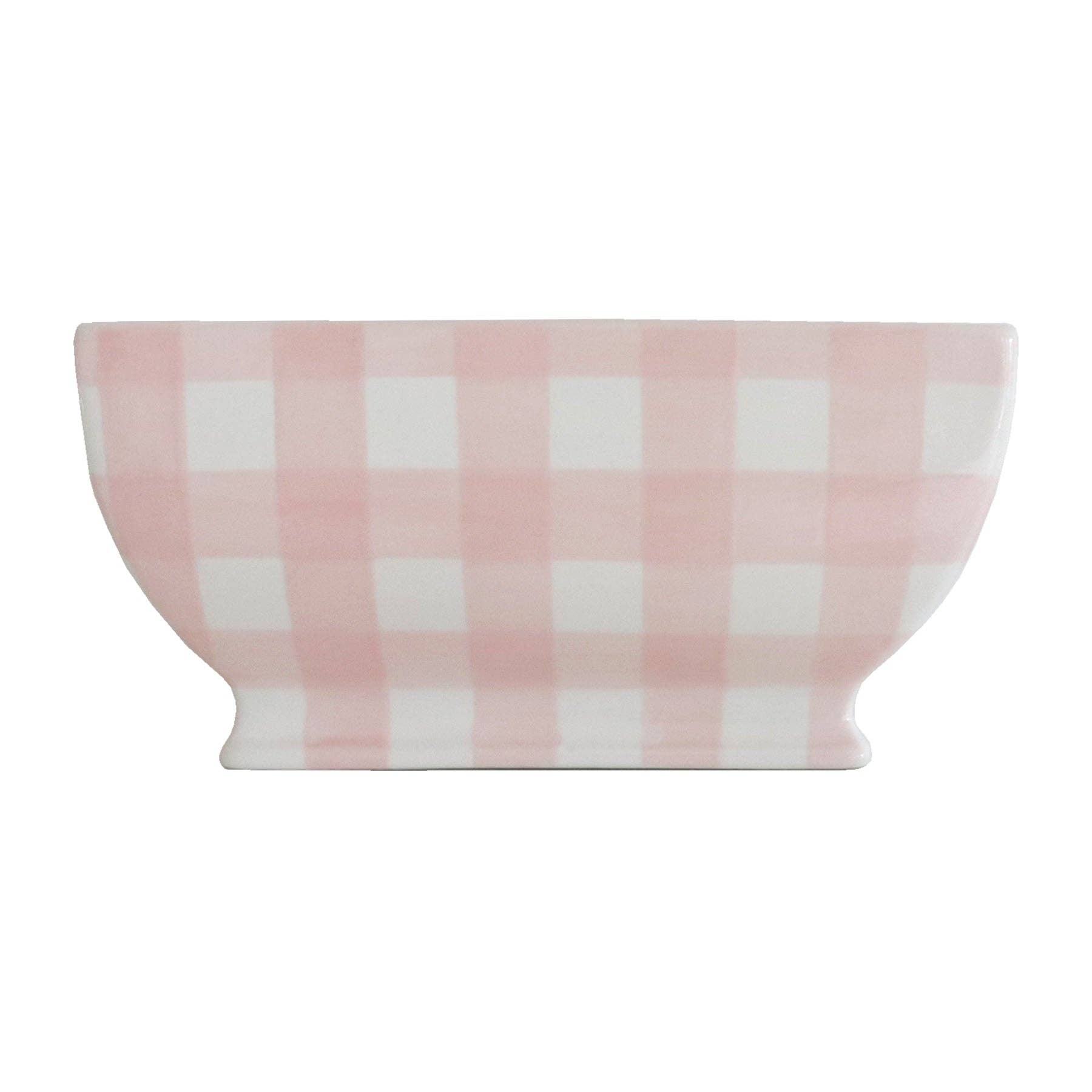 Gingham Planter: Pink / Planter