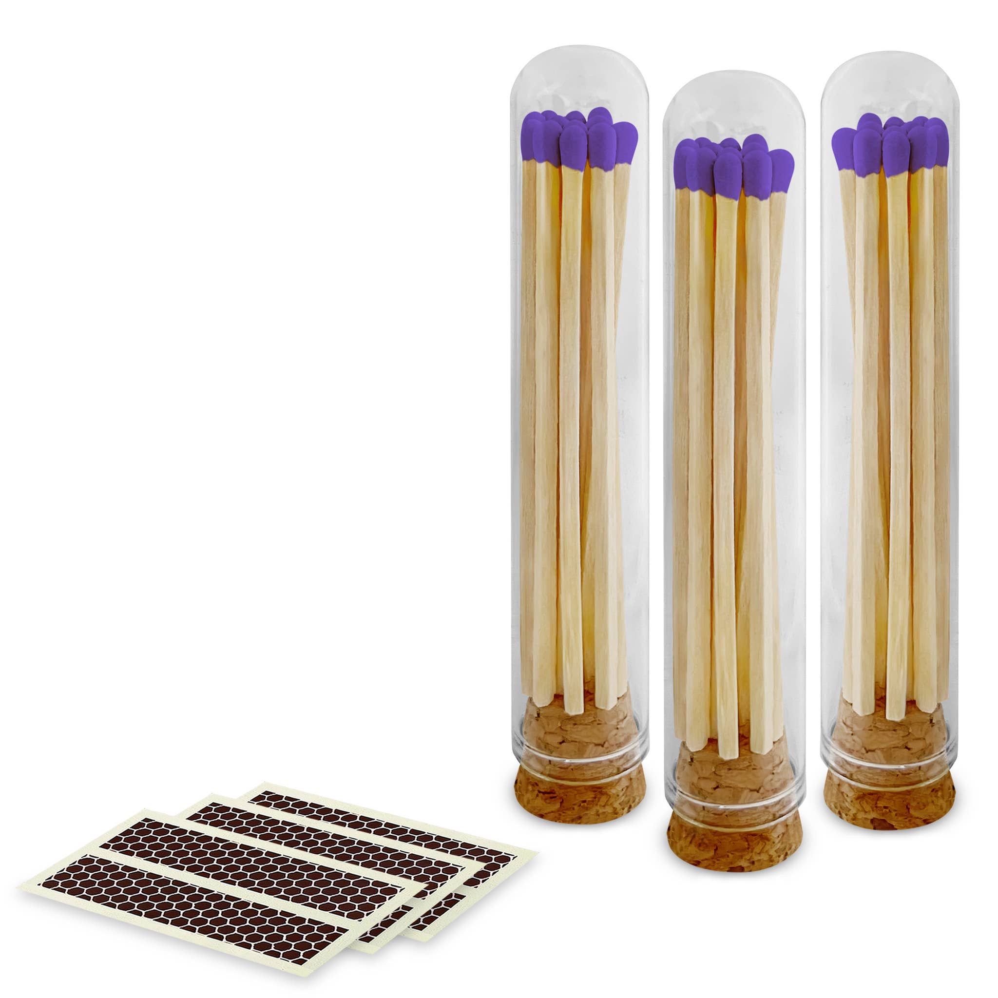 4" Matches + Mini Cloche - Colors of Your Choice + Strikers: Purple