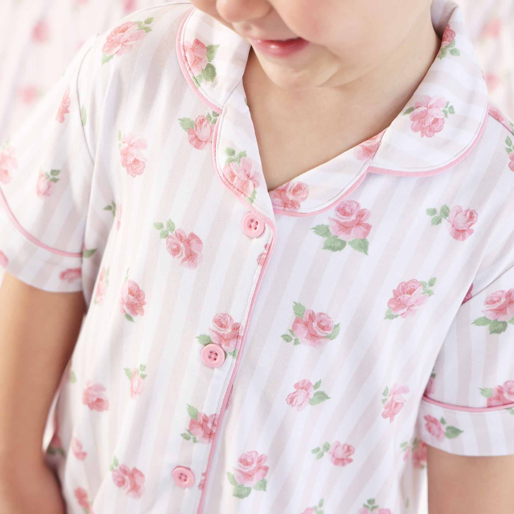 Girl's Two Piece Flare Lounge Set | Rosy & Cozy: 5/6