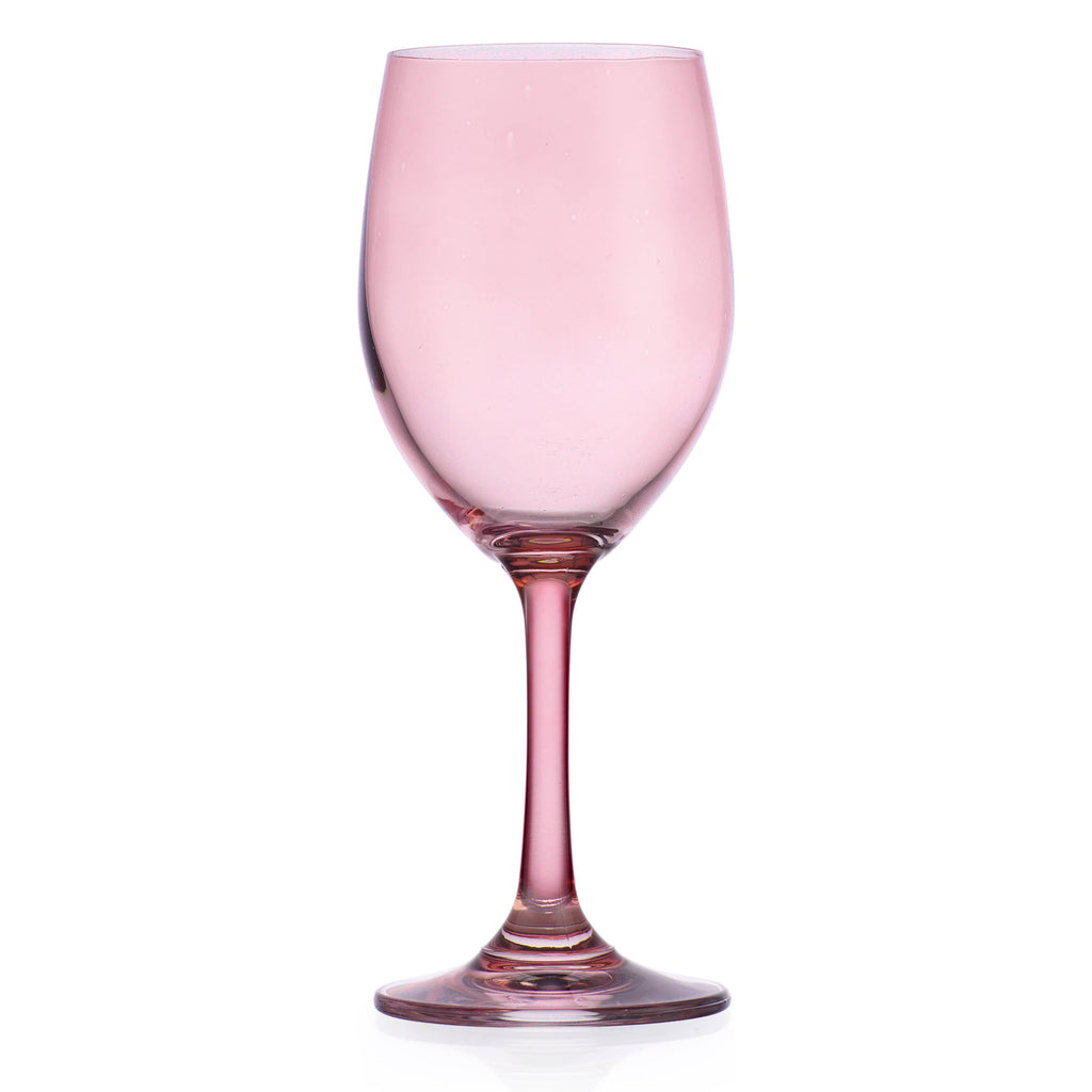 Set of Four Veneto White Wine Glasses: Clear