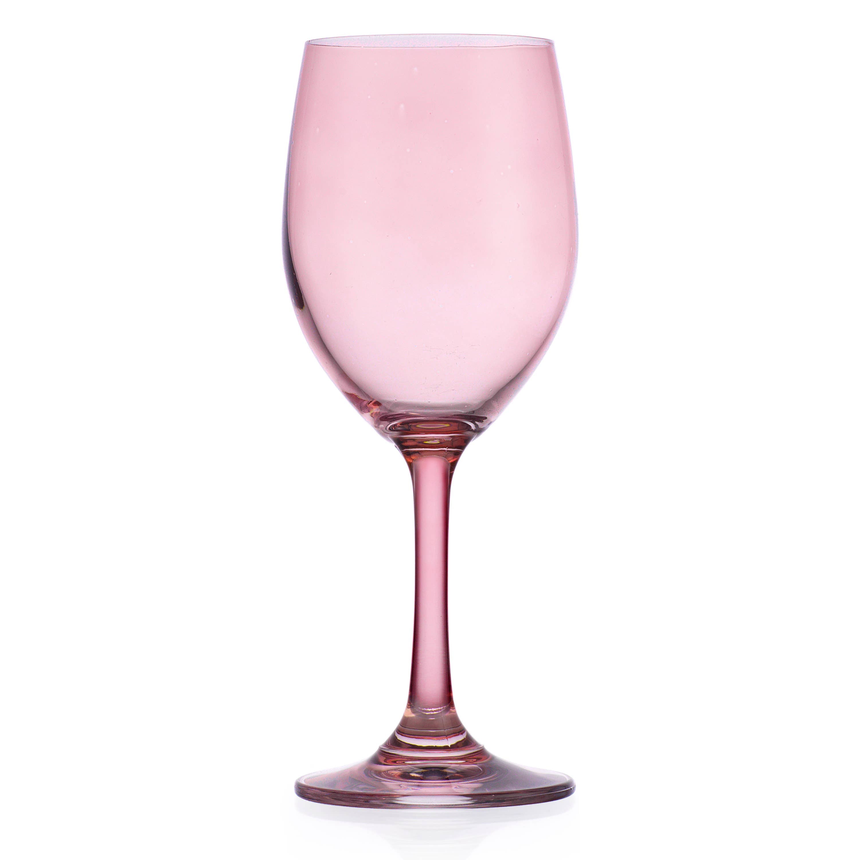 Set of Four Veneto White Wine Glasses: Clear
