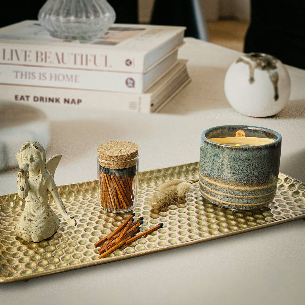 2" Matches in Cork Top Jar - Colors of Your Choice: All Black