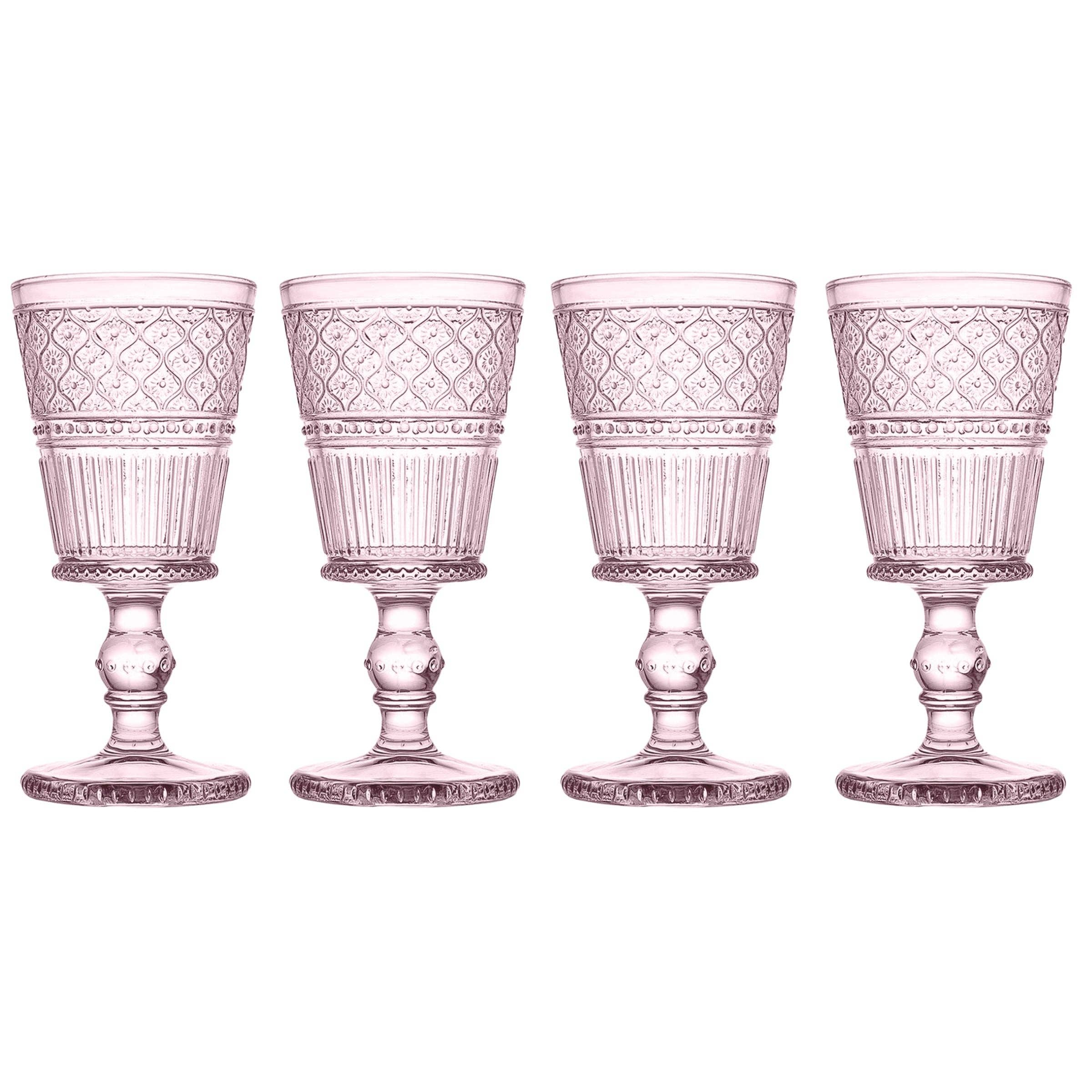 Claro Pink Goblet, Set of 4