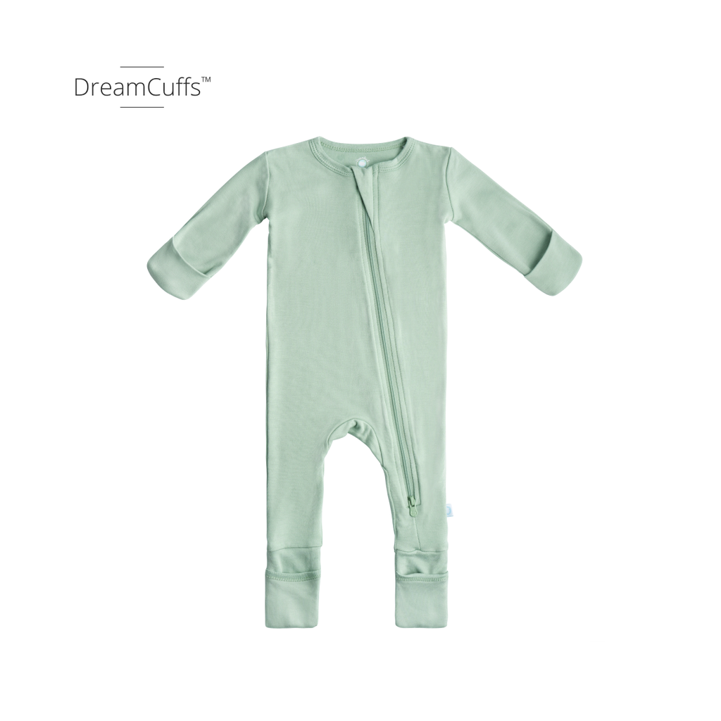 Baby Bamboo Pajamas w/ DreamCuffs™: Grey Star / 9 - 12 Months