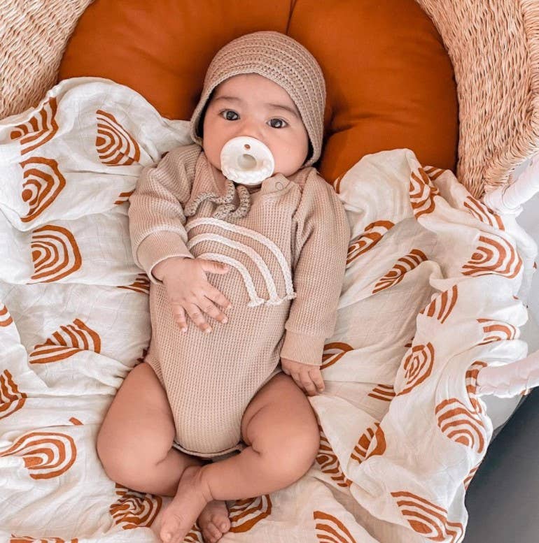 Sweetie Soother™ Pacifier Sets (2-pack): Toast + Buttercream Braids