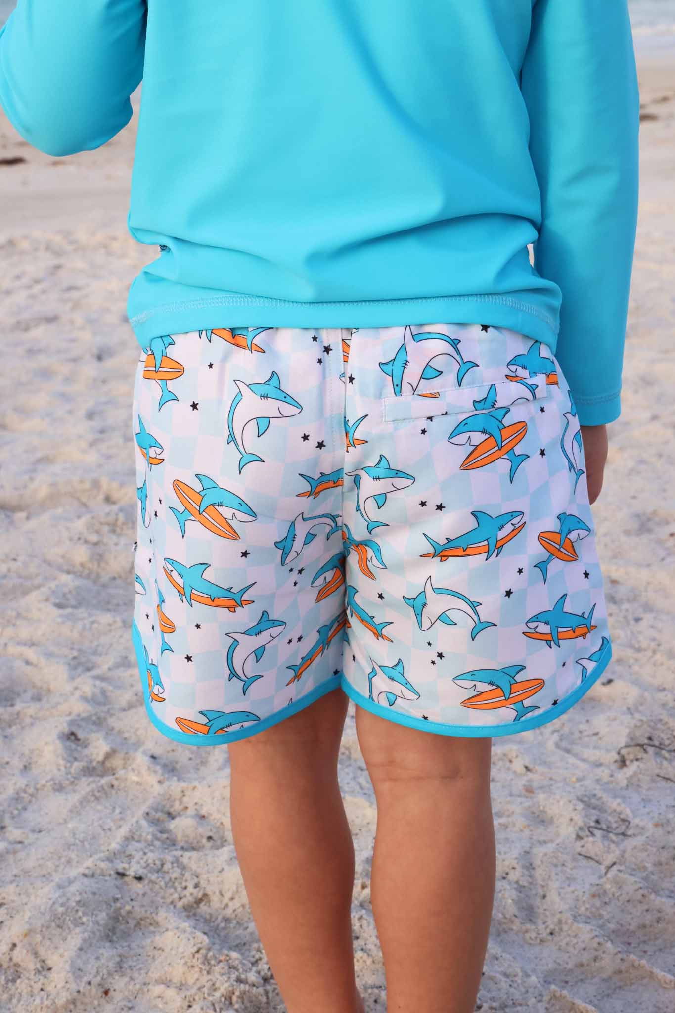 Boy's Swim Trunks | Totally Jawsome: 3-6 months
