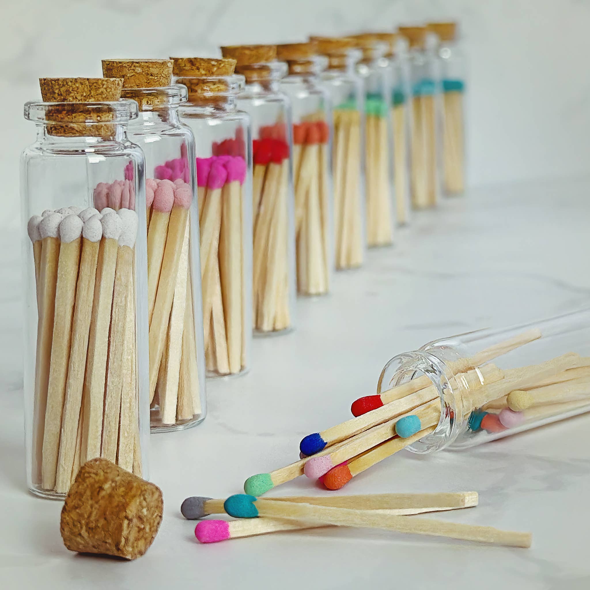 2" Matches + Small Bottle - Color of Your Choice + Strikers: Tuxedo