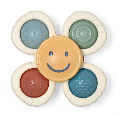 Itzy Pop & Whirl™ - Bath + Travel Toy: Smile