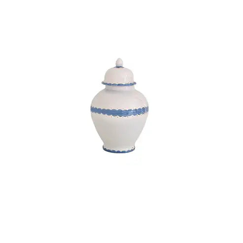 Scallop Ginger Jars in French Blue: Medium
