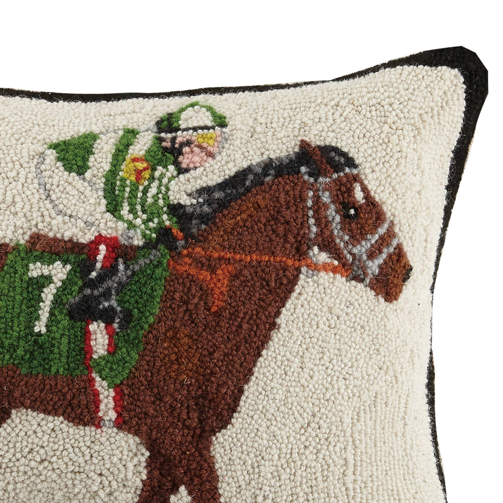 Equestrian Racer Hook Pillow - Mary Lake Thompson